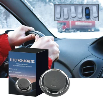 1 БР. Електромагнитно устройство за отстраняване на снега Автомобили Противогололедный инструмент за премахване на сняг с кола Молекулярно намеса Ефективно размразяване
