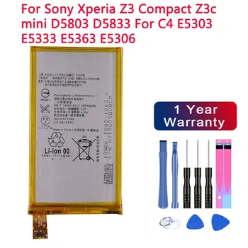 2600 mah LIS1561ERPC Батерия За Sony Xperia Z3 Compact Z3c mini D5803 D5833 За C4 E5303 E5333 E5363 E5306 Bateria 