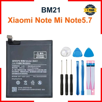 5 бр./лот, батерия за мобилен телефон BM21 за Xiaomi Note, литиево-йонна батерия за мобилен телефон с капацитет 3 GB 3000 mah