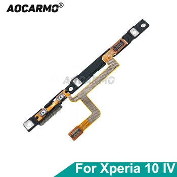 Aocarmo За Sony Xperia 10 IV X10iv XQ-CC72 CC54 CC44 Увеличаване И Намаляване на звука, включване Гъвкав Кабел Ремонт на Детайл
