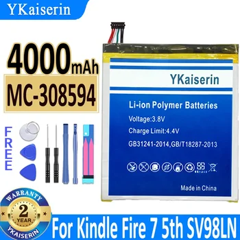YKaiserin 4000 ма MC-308594 Батерия За Amazon Kindle Fire 7 5th Gen SV98LN Резервни Батерии За Мобилни Телефони Bateria