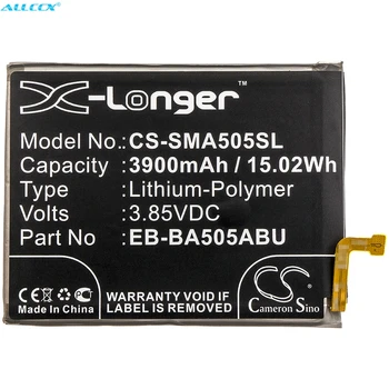 Батерия Cameron Sino 3900 mah EB-BA505ABU за Samsung Galaxy A50 2019, SM-A505, SM-A505F/DS, SM-A505FM, SM-A505FN, SM-A505GN, SM-A505YN