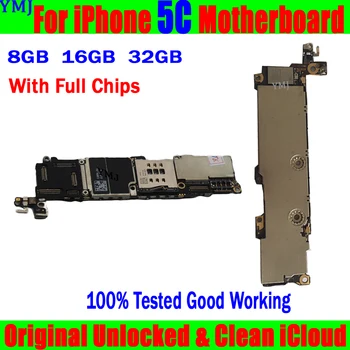 Дънната платка е с фабрично разблокировкой за Iphone 5C 100% Оригинална дънна платка Система IOS за Iphone 5C Логическа такса Clea iCloud, Напълно тествани