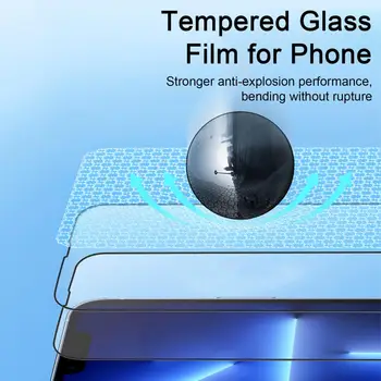 Защита на телефона на екрана от пукнатини Филм от закалено стъкло за защита на телефона Закалена филм за настройка на дисплея Iphone15 / pro