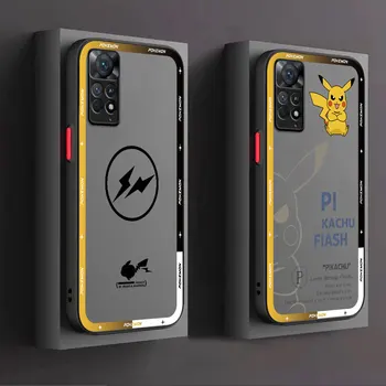 Луксозен Калъф за телефон Redmi Note 8T 9S 11 Pro 12 11T 10S 9 8 Pro 7 10 Pro 11S 12S 12 Pro Корпуса Capa Pokemons Pikachu Cover