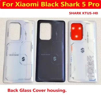 НОВО стъкло на капака на отделението за батерията за Xiaomi Black Shark 5 Pro BlackShark 5Pro Задната врата делото Панел на корпуса на Кутията шаси с лепило