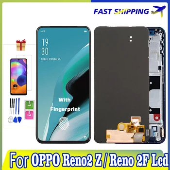 Оригинални LCD дисплей AMOLED, За OPPO Reno2z LCD дисплей е Сензорен Екран За Oppo K3 Reno 2z/2f Realme X LCD панел Дигитайзер 100% Тествана